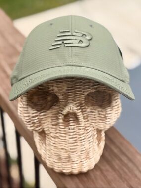 New Balance Olive 6 Panel Performance Baseball Cap